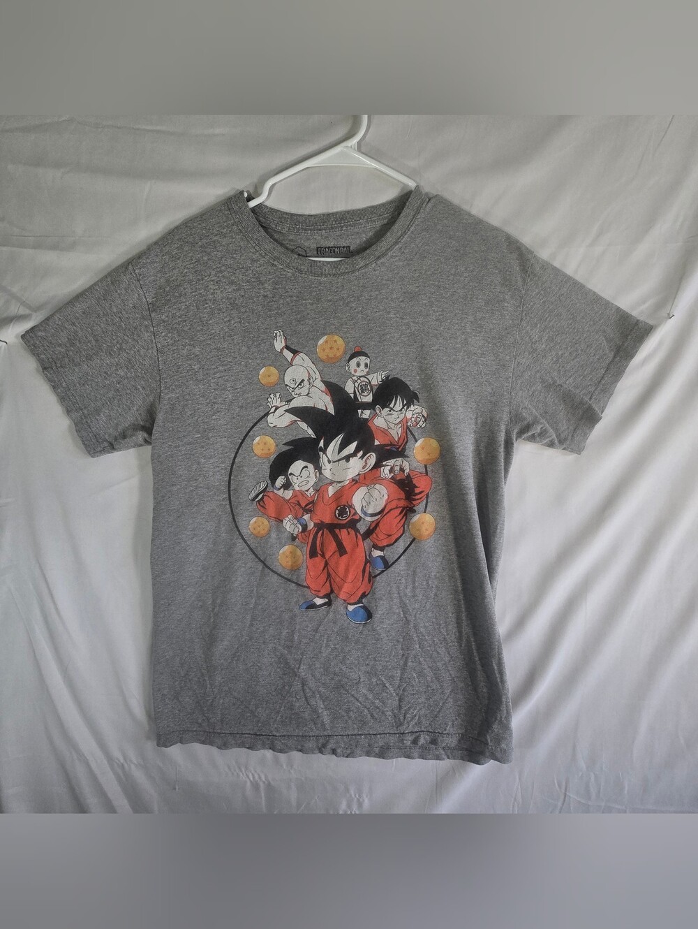 Gray Dragon Ball Z Graphic Tee - Short Sleeve